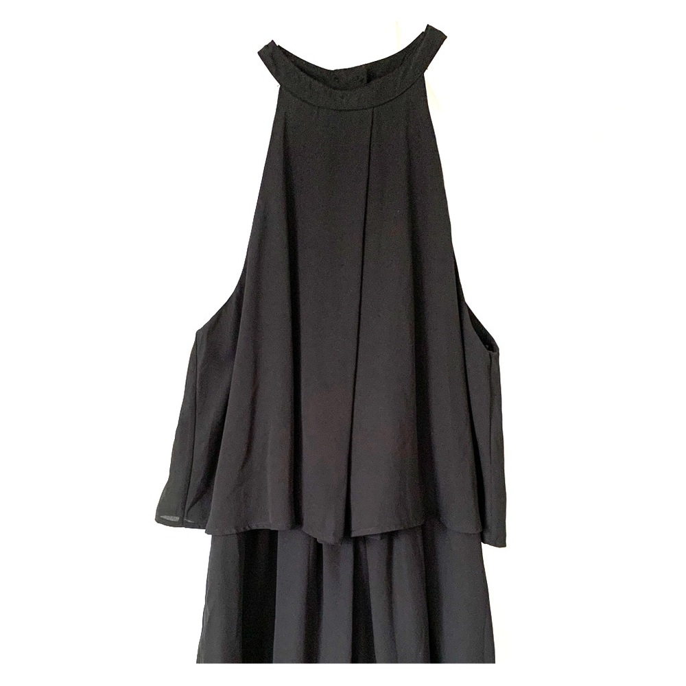 Silky Black Short Romper